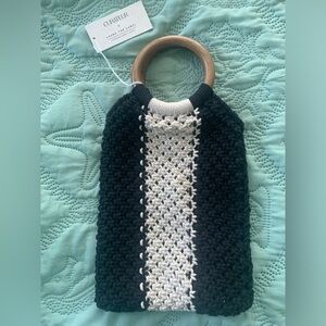 Curateur x Laude the Label macrame bag, NWT